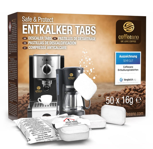 👉 Tabletas Descalcificadoras Universales para Máquinas de Café y Cafeteras Automáticas – Pack de 50