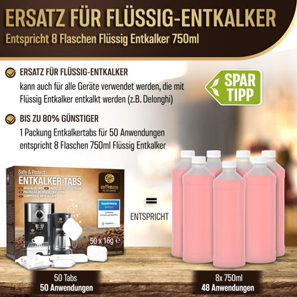 👉 Tabletas Descalcificadoras Universales para Máquinas de Café y Cafeteras Automáticas – Pack de 50