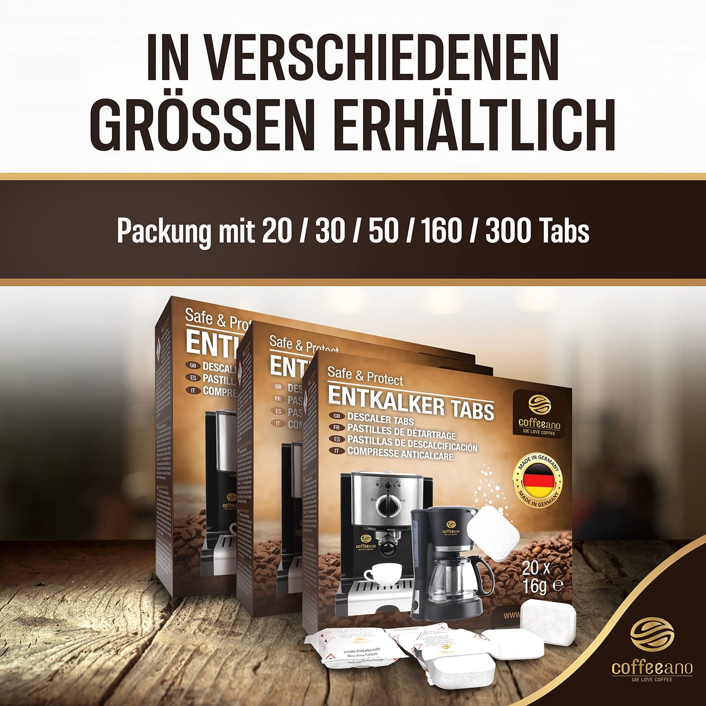 👉 Tabletas Descalcificadoras Universales para Máquinas de Café y Cafeteras Automáticas – Pack de 50