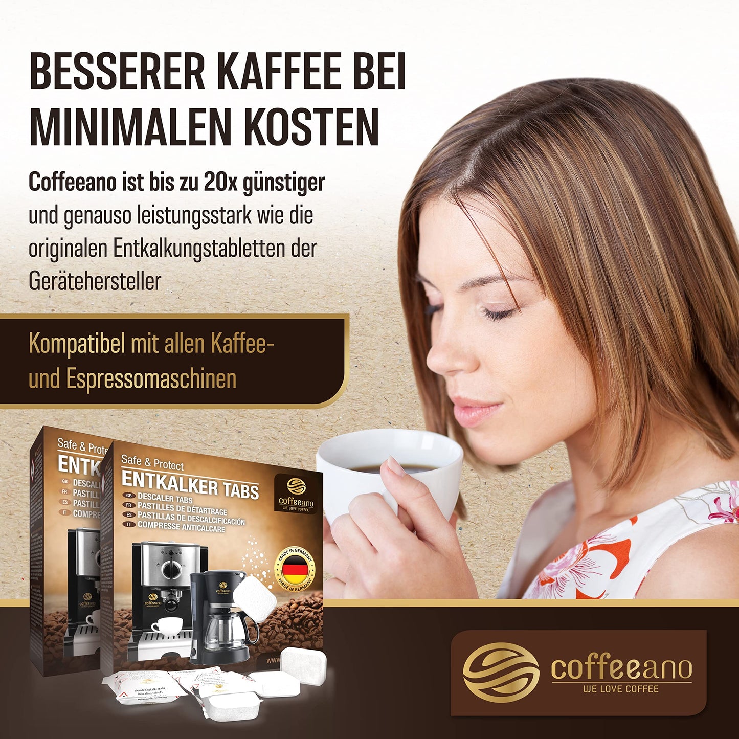 👉 Tabletas Descalcificadoras Universales para Máquinas de Café y Cafeteras Automáticas – Pack de 50